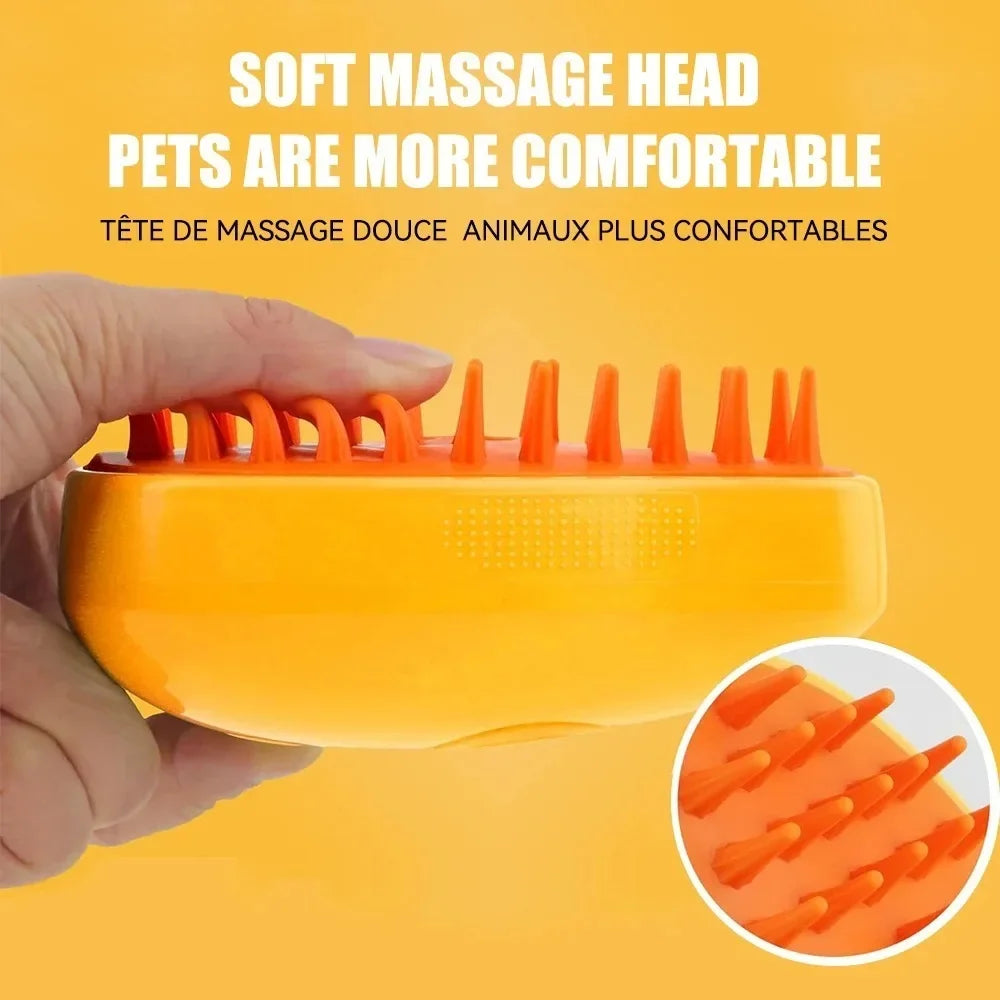 3 in 1 Cat Dog Steamy Brush Steam Brush Electric Sprayer for Massage Pet Grooming Tool Shedding Electric Sprays Massage Combs