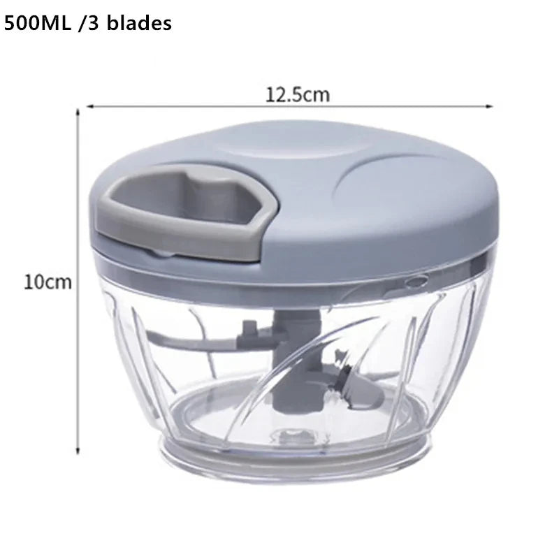 1pc, Vegetable Cutter, Multifunctional Garlic Masher, Manual Food Chopper, Vegetable Chopper, Creative Garlic Crusher, Meat Mash