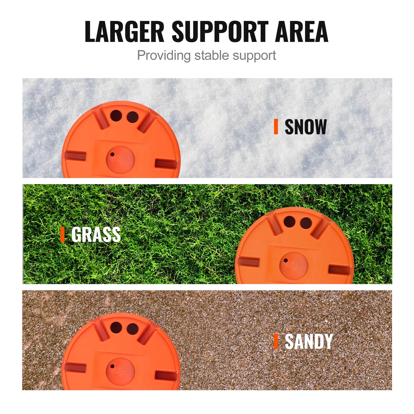 SucceBuy Trailer Jack Block 2000lbs Capacity per RV Leveling Block High-quality Polypropylene RV Camper Stabilizer Blocks 2Pack