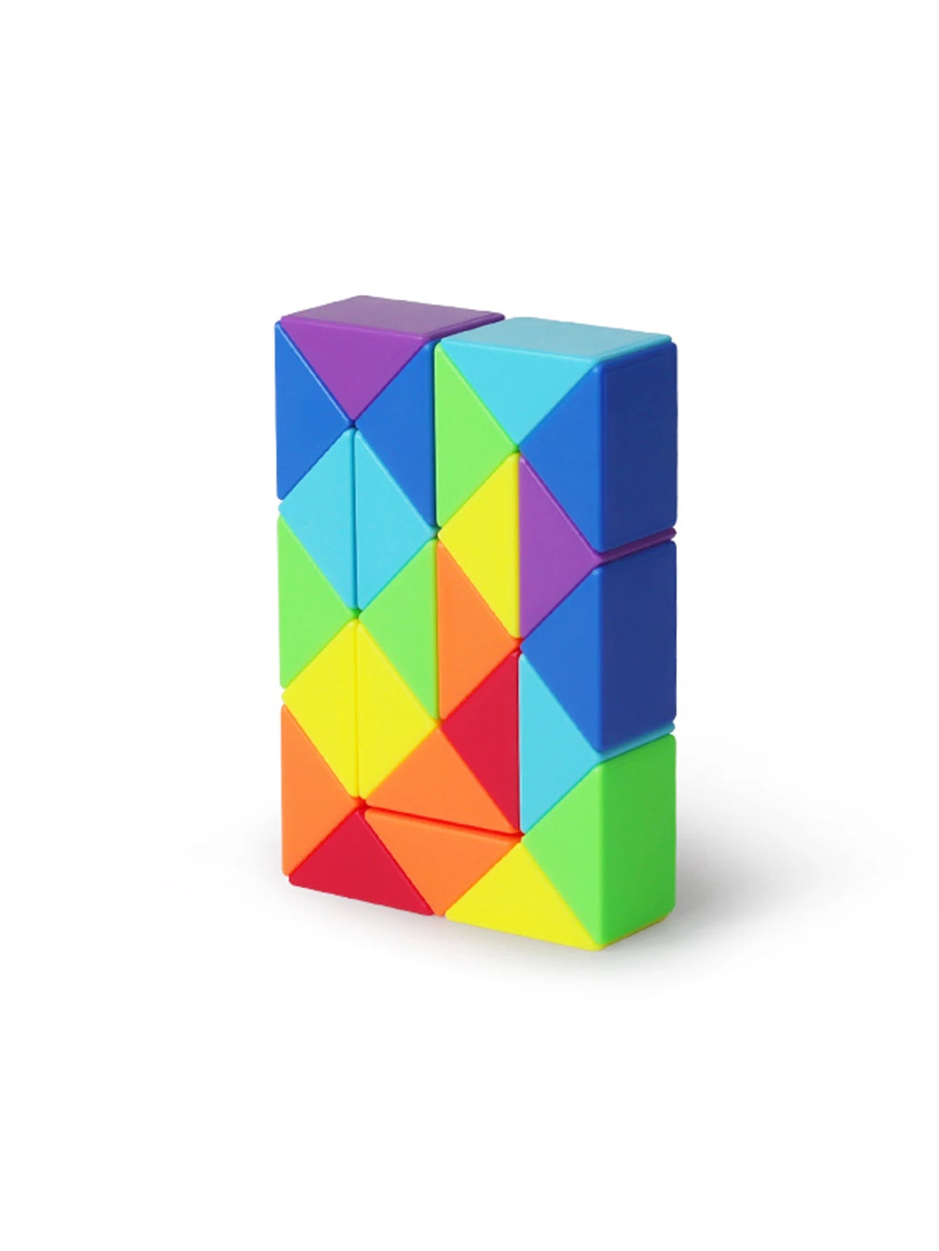 SENGSO 24/36/48/60/72/96 segments Fidget Snake Cube Puzzle Toys - Party Favors & Goodie Bag Fillers, Rainbow Colors