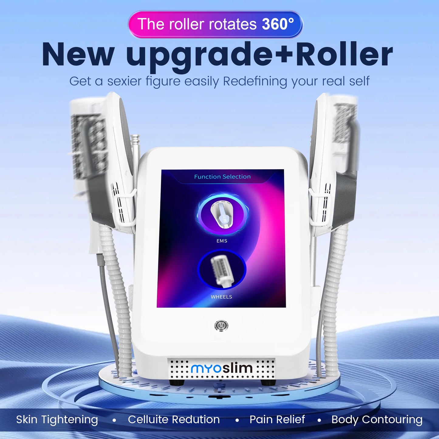 EMSzero Body Sculpt Roller Machine EMS Body Sculpting Burning Weight Loss Slimming Muscle Stimulation Massager Equipment