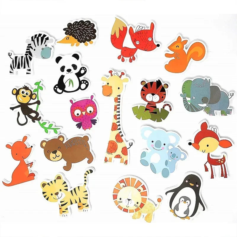 Baby Toy Animal Bath Toys for Kids Soft EVA Paste Bathroom Toys Animal Cognitive Floating Water Toys for Boys Girls 2 to 4 Years