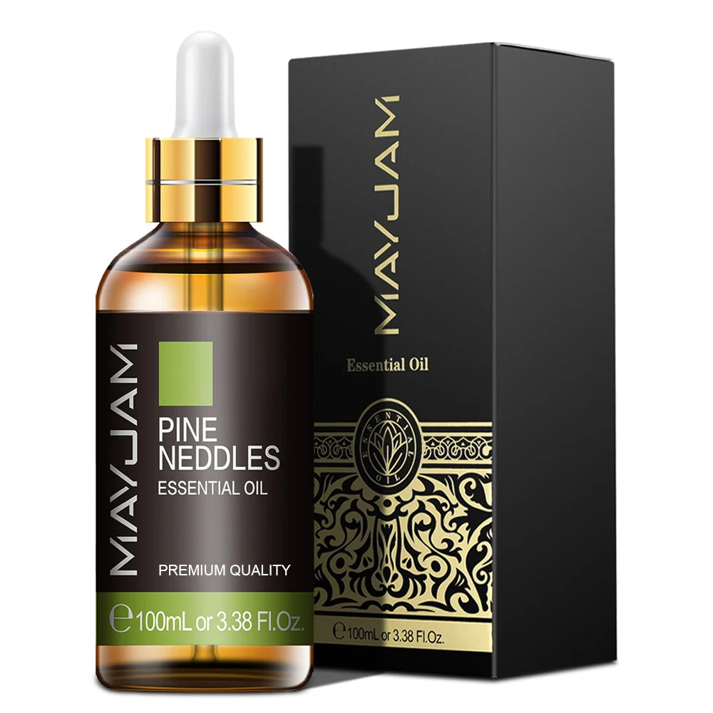 100ml with Dropper Myrrh Camphor Fennel Juniper Pure Natural Aromatherapy Essential Oil Refreshing Up Brain