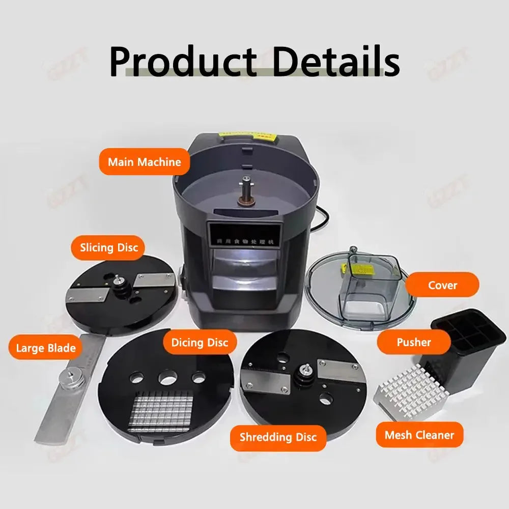 2025 Upgrade Automatic Vegetable Chopper, 3-in-1 Electric Food Slicer & Dicer, Effortless Shredding, Large Capacity, Low Noise,