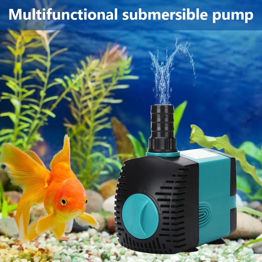 Aquarium Ultra Quiet Submersible Fountain Water Pump Fish Pond Side Suction Pump Filter Fish Wear Resistant Gadget