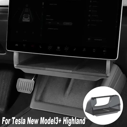 For Tesla Model Y LAUNCH/Juniper/3+ Highland Central Control Screen Storage Box Car Storage Box Automotive Accessories
