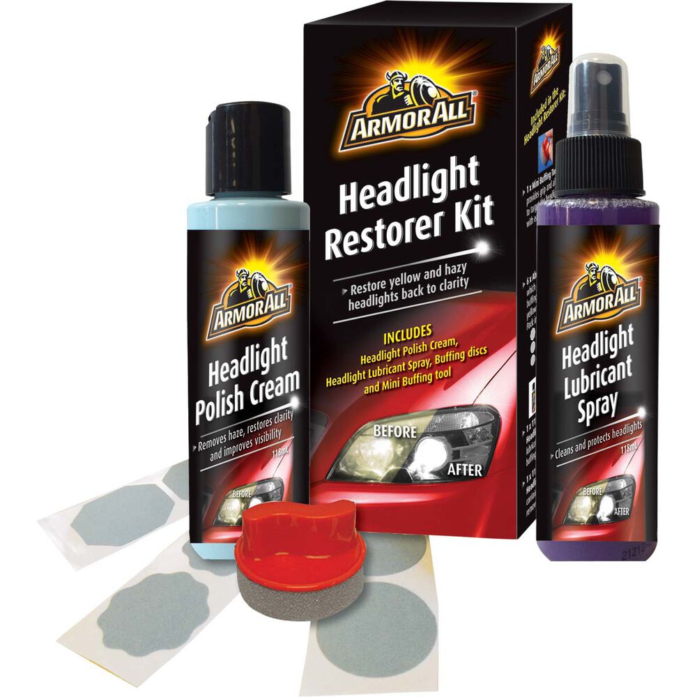Armor All Headlight Restorer Kit – Removes Oxidation, Clearer Lenses