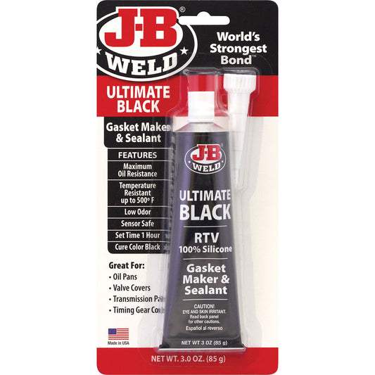 JB Weld Ultimate Black RTV Gasket Maker 85g JB32329