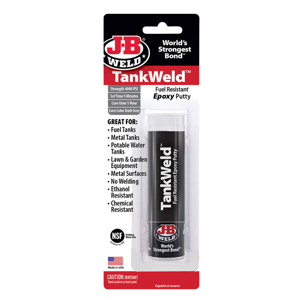 JB Weld TankWeld Epoxy Putty Stick 57g Fuel Water Tank Repair JB8217