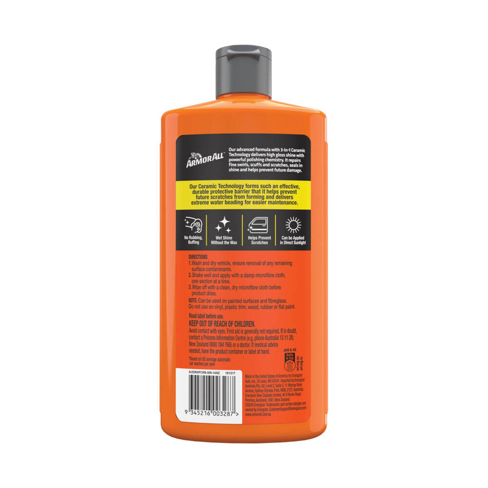 Armor All Ultra Shield Polish & Sealant 500ml – 3-in-1 Ceramic Protection