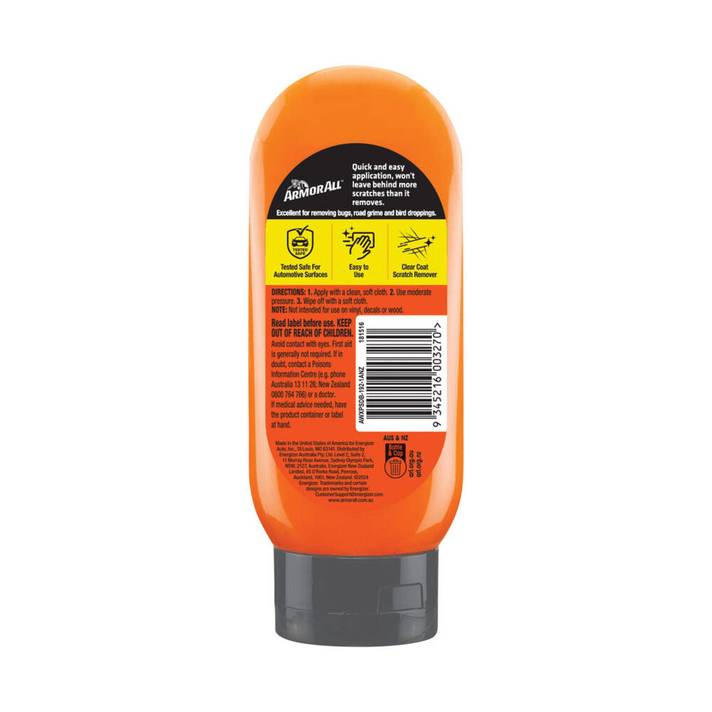 Armor All Scratch Remover 192ml – Light Paint Scuffs Polishing Compound