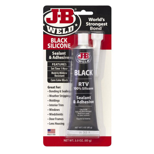 JB Weld Black RTV Silicone Sealant & Adhesive 85g JB31319
