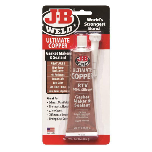 JB Weld Ultimate Copper Silicone Sealant 85g JB32325