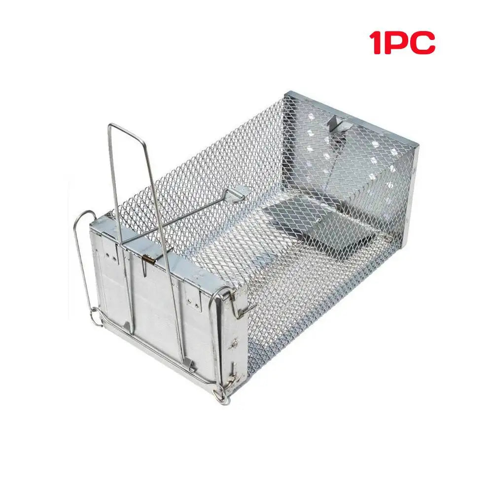 1-4pcs Humane Rat Trap Cage Live Animal Catch Pest Rodent Mouse Bait Control Box