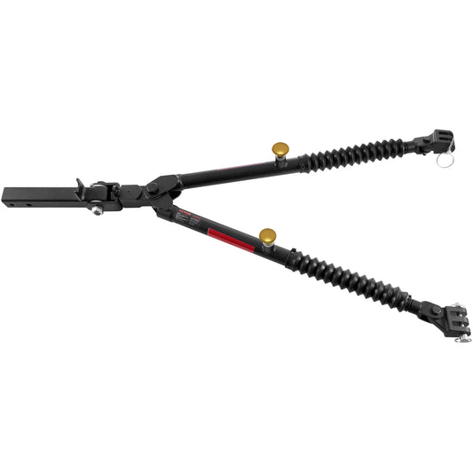 SucceBuy7500/10000Lbs Tow Bar with Ropes Max 52 in Telescopic Rod Fits 2-inch Connector Towing Bar for RV Car Trailer Truck