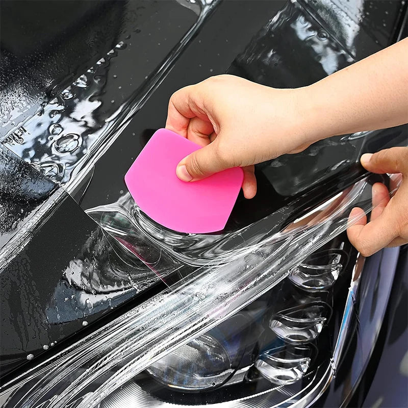 4 in 1 PPF Squeegee Anti-Scratch Rubber Scraper Soft TPU Mini Car Wrap Squeegee for film installation Vinyl  Window Tint Tools