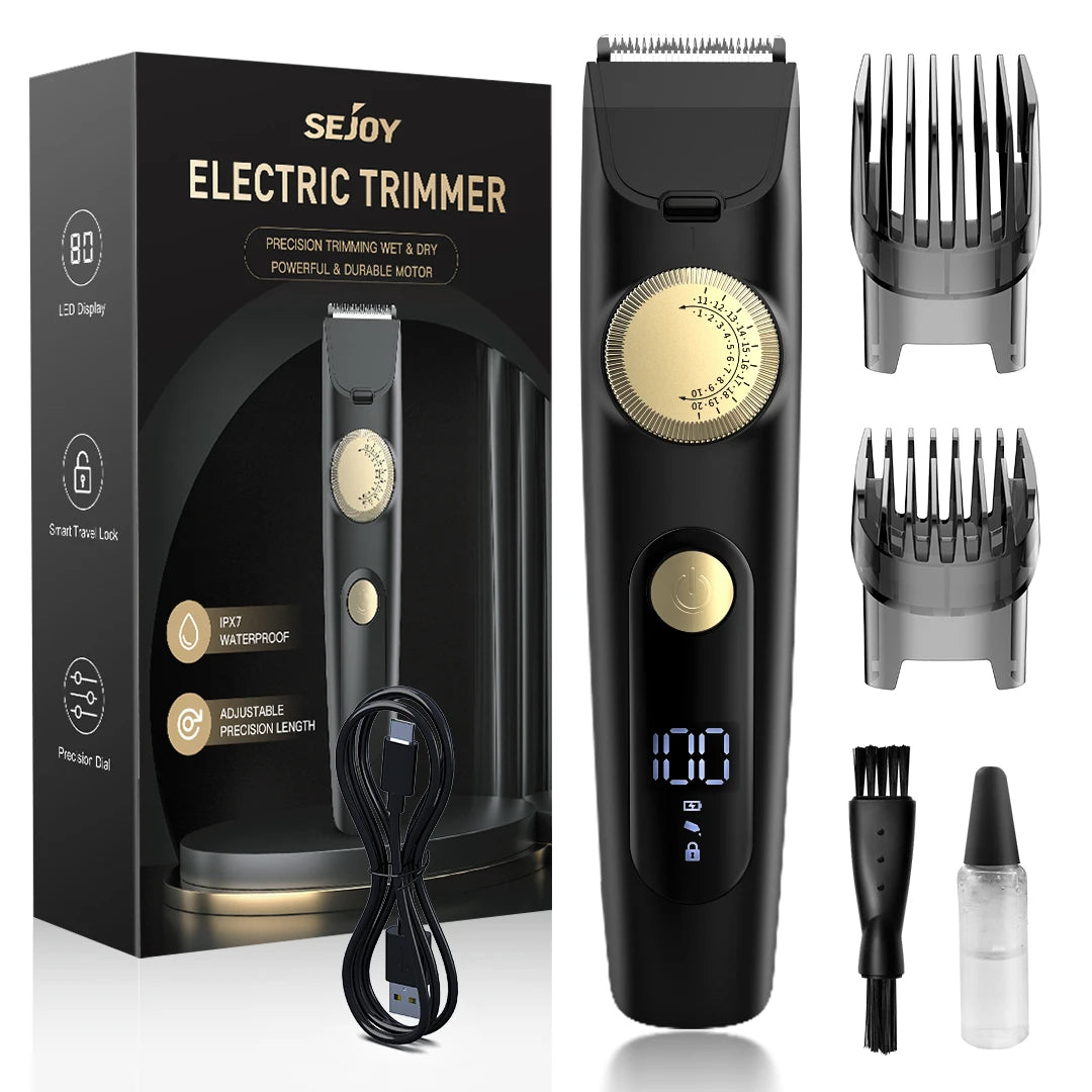 SEJOY Professional Barber Fade Clippers 20 length Gears Hair Clipper Rechargeable Cordless Electric Taper Hair Cutting Machine