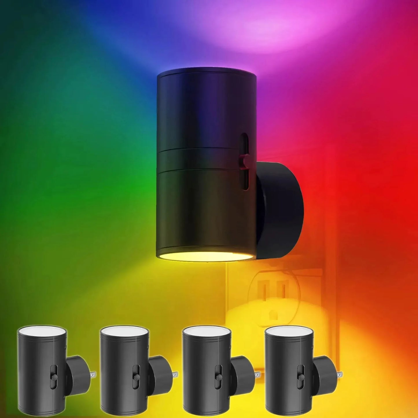 Dimmable LED Night Light Plug Into Wall Night Lamp with Light Sensor Auto on/Off From Dusk To Dawn for Bedroom Hallway Bathroom