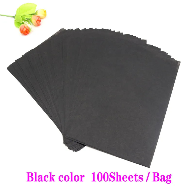 100 Sheets/bag 21X14cm Colorful Tissue A5 Wine Wrapping Papers DIY Folding Craft Paper Party Wedding Home Decor Packing 2030