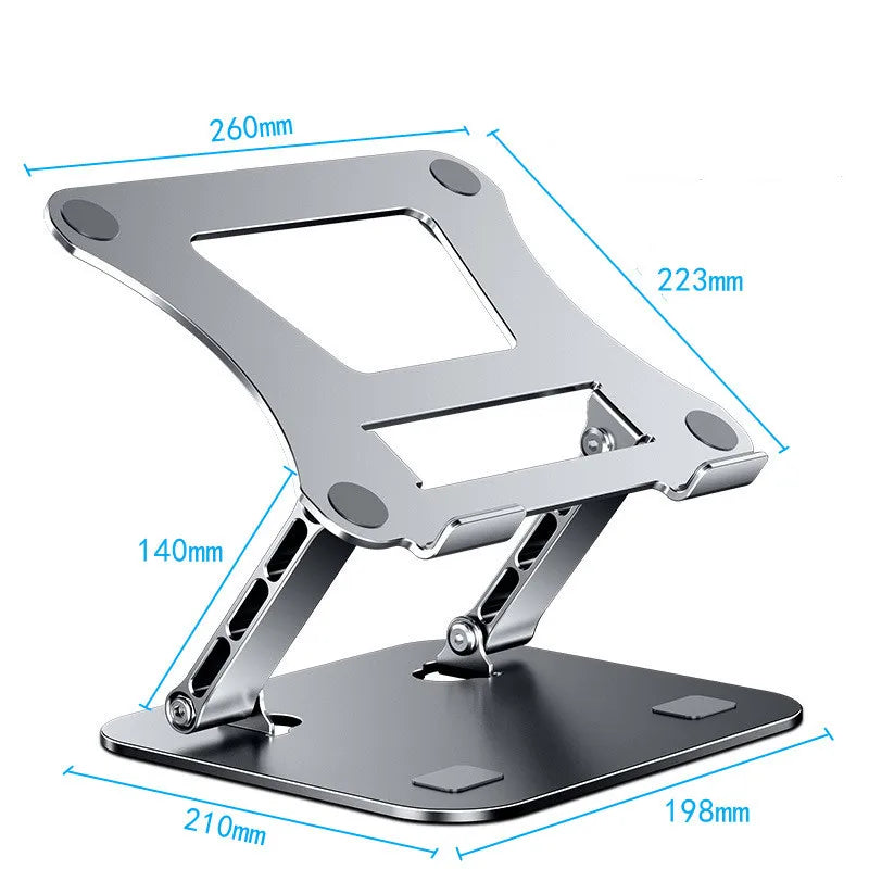 Phone Tablet Stand Adjustable Aluminum Alloy Laptop Tablet up to 17" Laptop Portable Folding Stand Cooling Stand Support