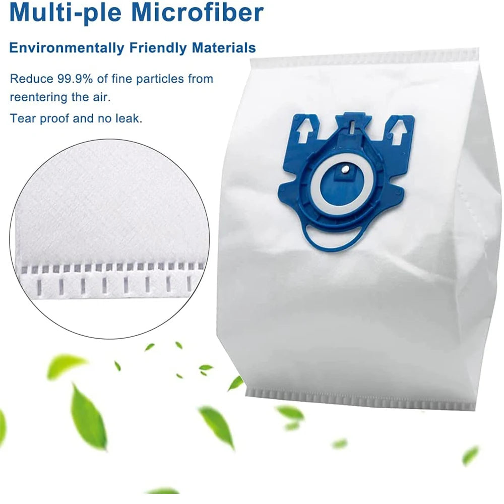 12x Vacuum Cleaner Bags For Miele FJM Hyclean 3D GN C2 C3 S2 S5 S8 S5211 S5210