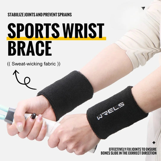 WRELS Wristbands Terry Cloth Moisture Wicking for Sports Tennis Gym Work Out Wristbands Sweatbands Absorbent Wrist Sweat Bands