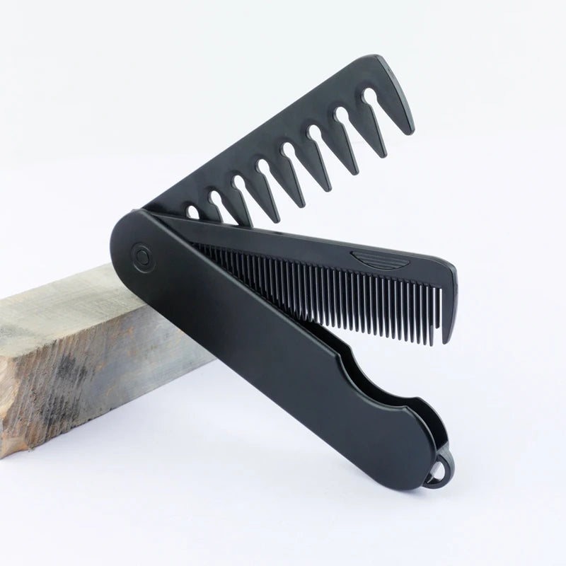 Mulitfunctional Folding Hair Comb Wide Tooth Oil Head Styling Beard Comb Hair Clipper Combs 1/2/3 in1 Portable Hairdressing Comb