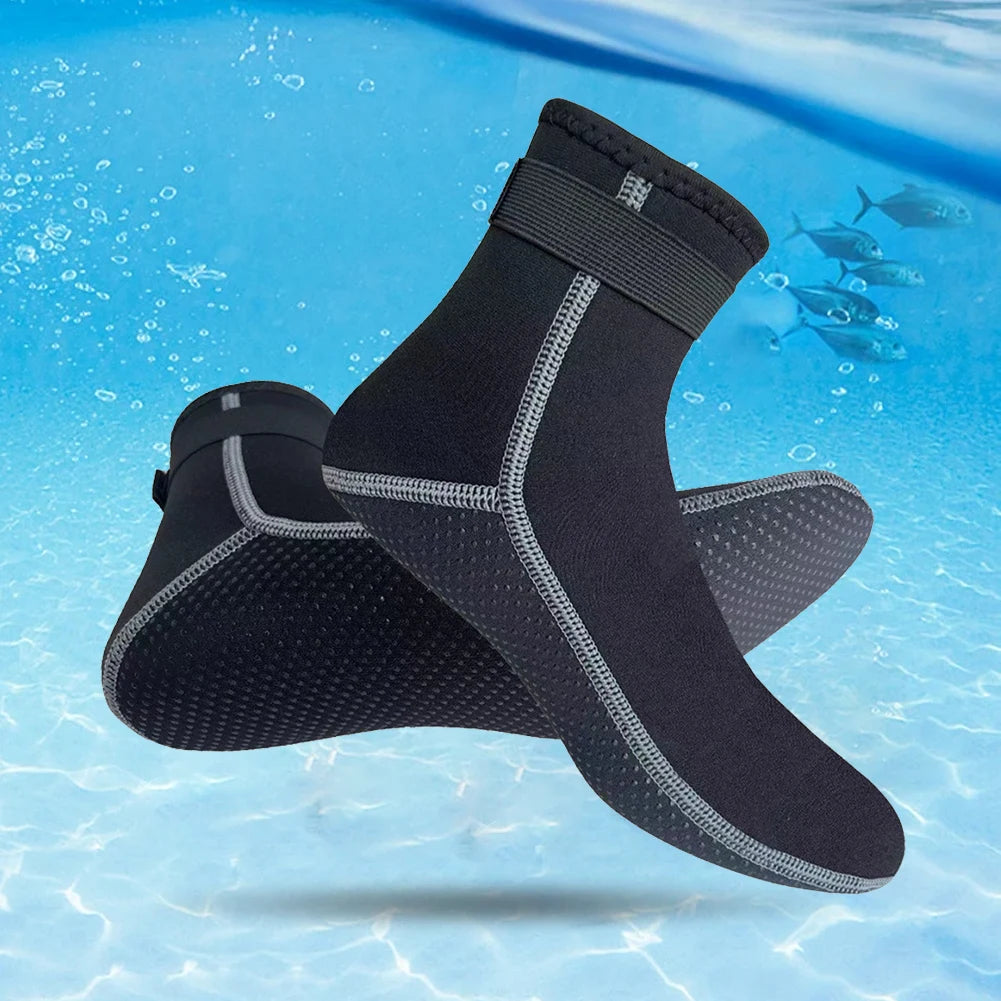 3mm Neoprene Socks Anti-Slip Water Socks Thermal Surf Swimming Fins Socks for Diving Snorkeling Kayaking Paddling for Men Women