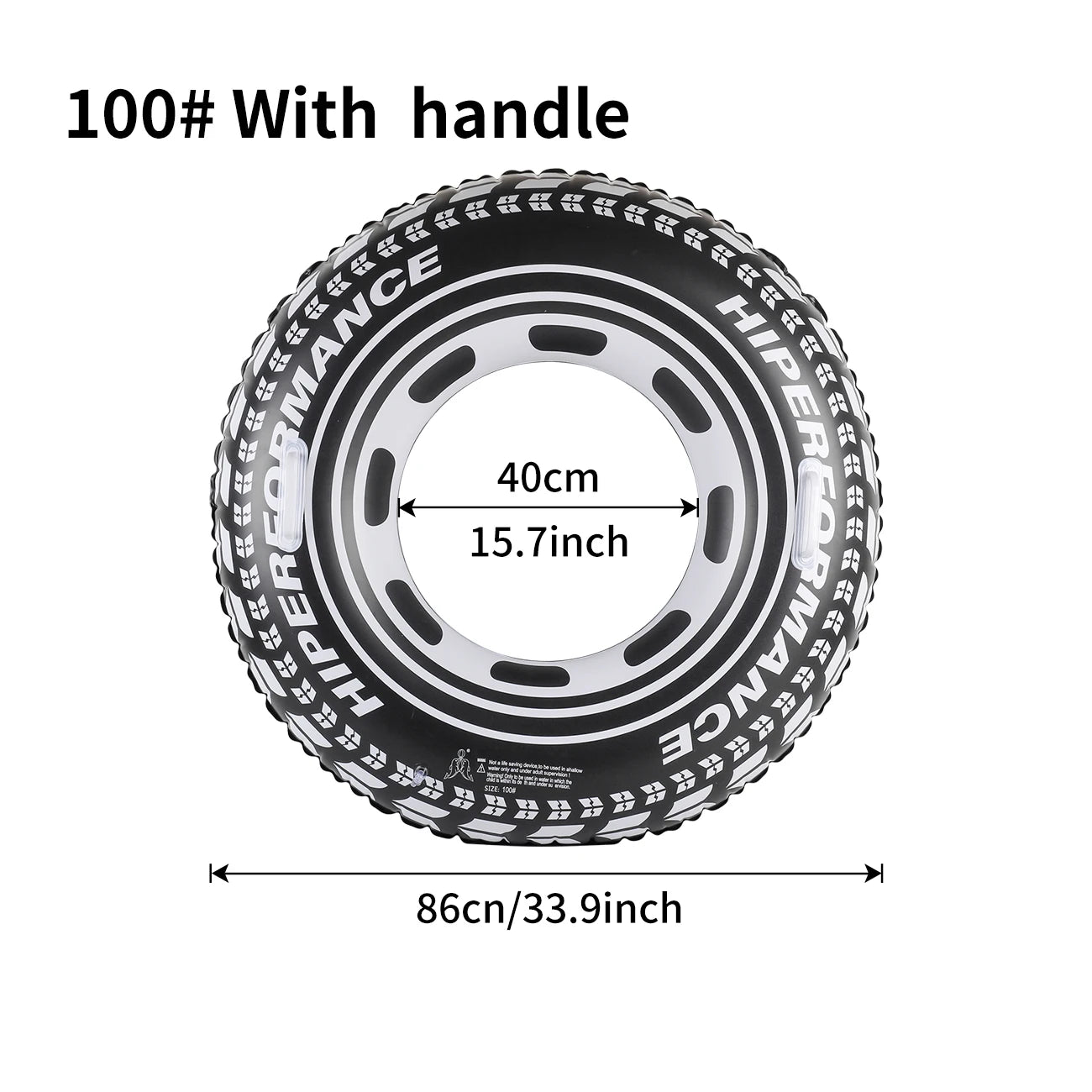 1PC Tire Shaped Thickened Pool Float, Simple Floating Ring For Adults In Summer, Suitable For Beach Parties