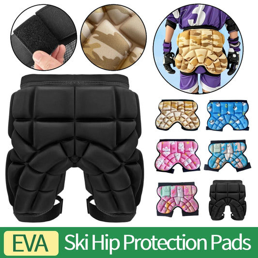 Ski Hip Protection Pads Thickened Single Board Hip Protectors Skating Butt Protection Shorts for Roller Skating/Skateboarding