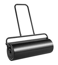 SucceBuy Lawn Roller 13 Gallon Sand/Water Filled Yard Roller Steel Sod Roller with Easy-turn Plug and U-Shaped Ergonomic Handle