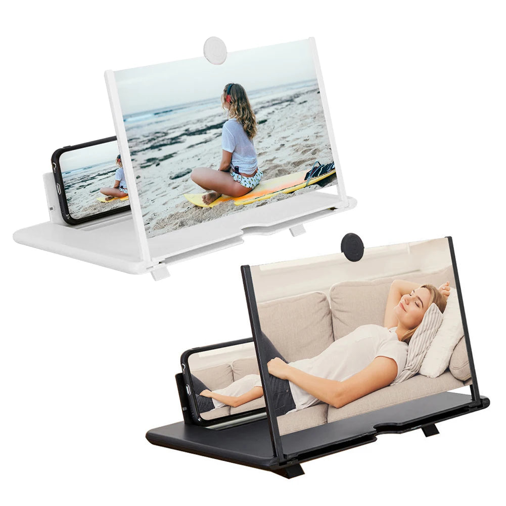 Foldable Holder Stand Video Amplifier Portable 3D Phone Screen Amplifier Mobile Display Enlarged Magnifier Expander