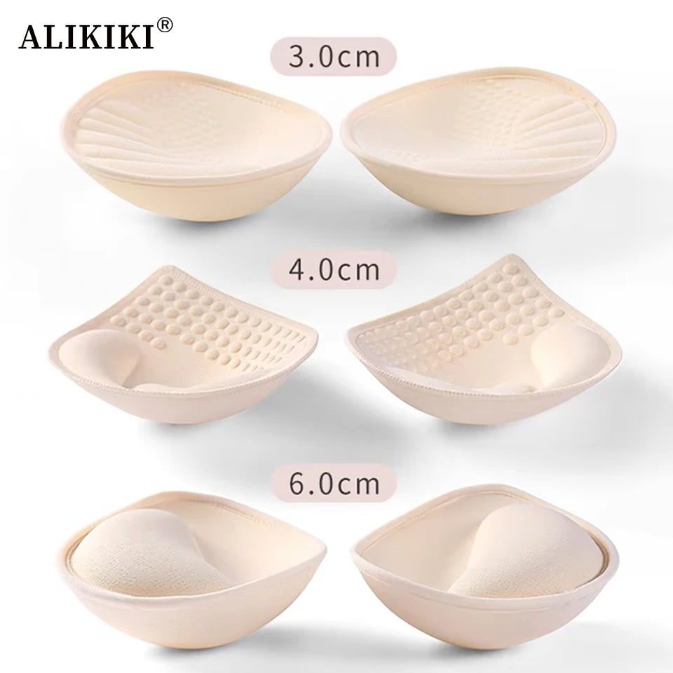 Push Up Bra Inserts Thick Breast Lift Enhancers Pads Reusable Cup Pad For Bikini Swimsuit Dress Jelly Bra Inserts