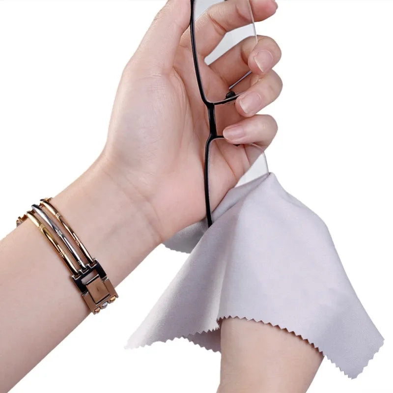 10pcs Glasses Lens Clothes Computer Mobile Phone Screen Cleaning Microfiber Cloth Wipe Eyeglasses Cleaner Eyewear 2030