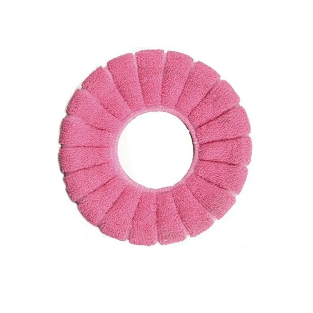 1 Toilet Seat Cover for the Bathroom, Washable, with Handle, Made of Thick and Soft Knitted Material