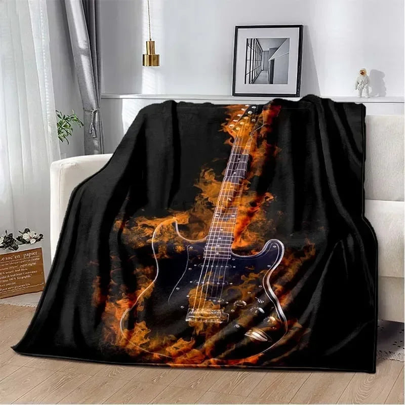 Pop Music Michael J-Jackson Printed Flannel Blanket , Warm  Soft Cozy Blanket Flannel  Livingroom  Home Decor Birthday Gift
