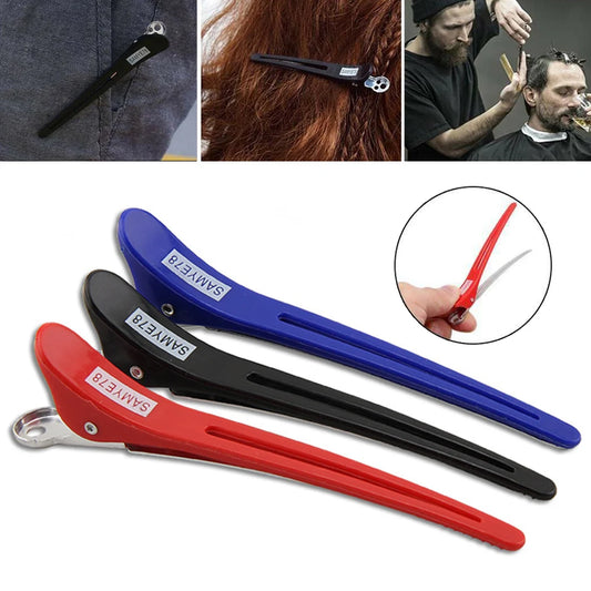 8 sets (6pcs/set) Hairdressing Sectioning Clips Hair Clamps Barber Salon Hairstyle Tool AU