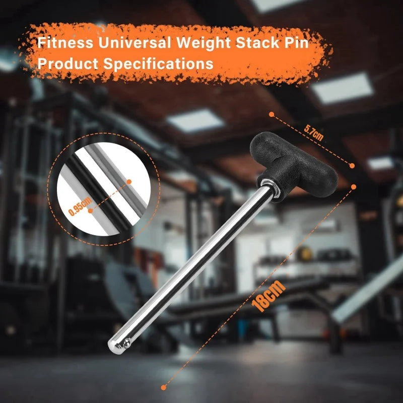 1/2Pc 9.5MM Weight Stack Pin Gym Pin Heavy Duty Replacement Weight Machine Pin Fitness Home Gym Universal Exercise Machine Parts