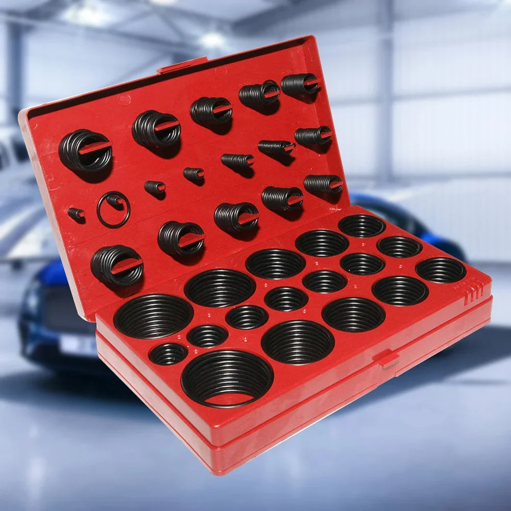 Automotive O Ring Rubber Gasket Washer Kit 382Pcs Rubber Material for Automobiles Oil Seals Accessories Supplies