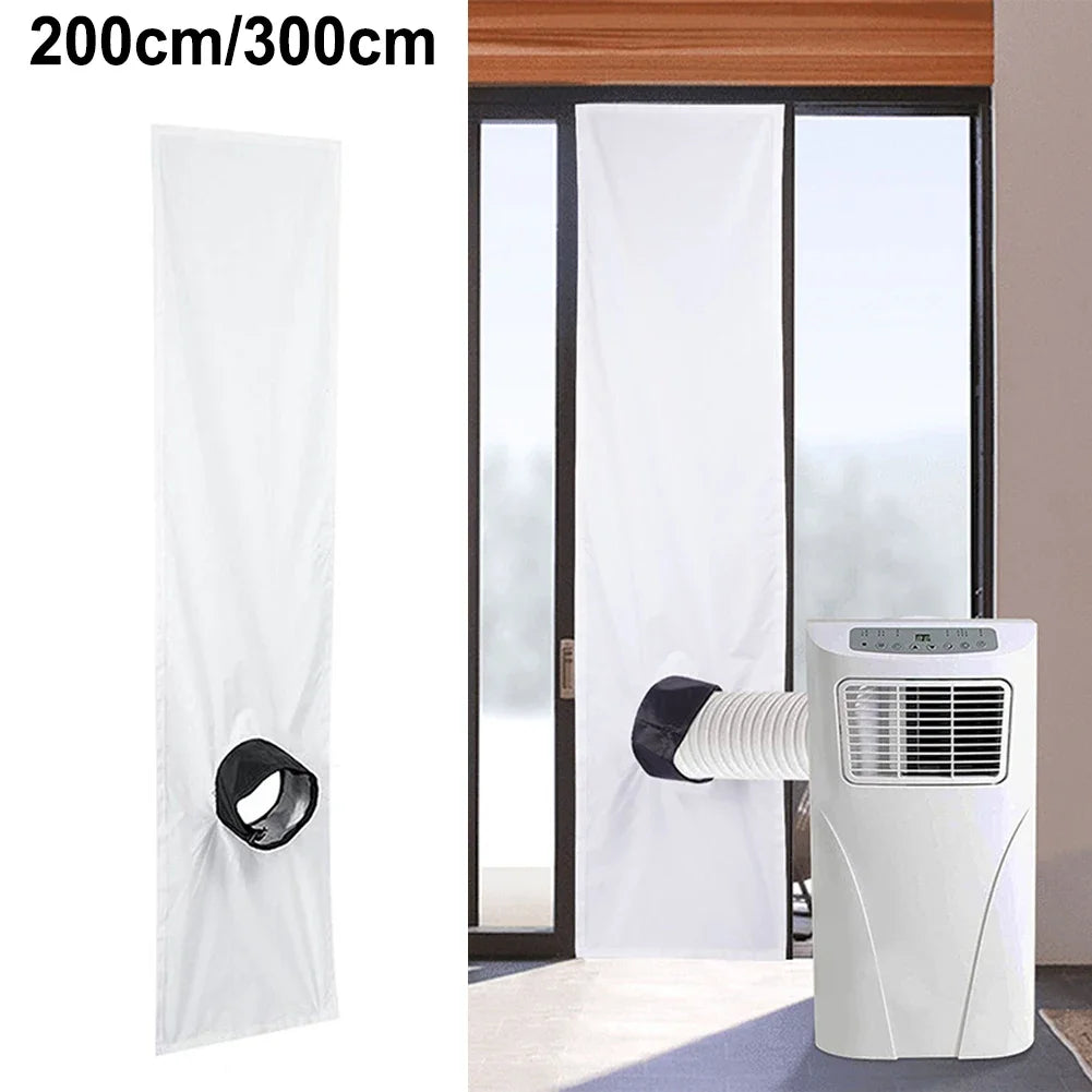 1PCS 200/300CM AirLock Window Seal For Portable Air Conditioner For Tumble Dryer Flexible Cloth Sealing Plate Window Seal