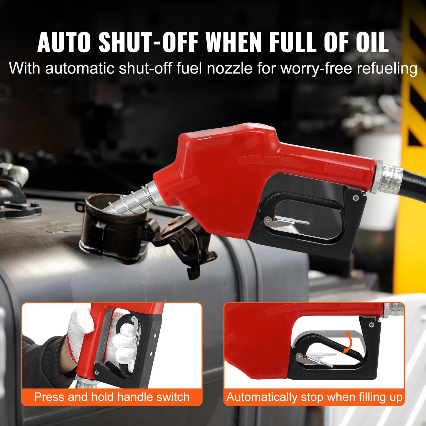 SucceBuy Diesel Fuel Transfer Pump Kit 10GPM 12V DC Portable Electric Self-Priming Fuel Transfer Extractor