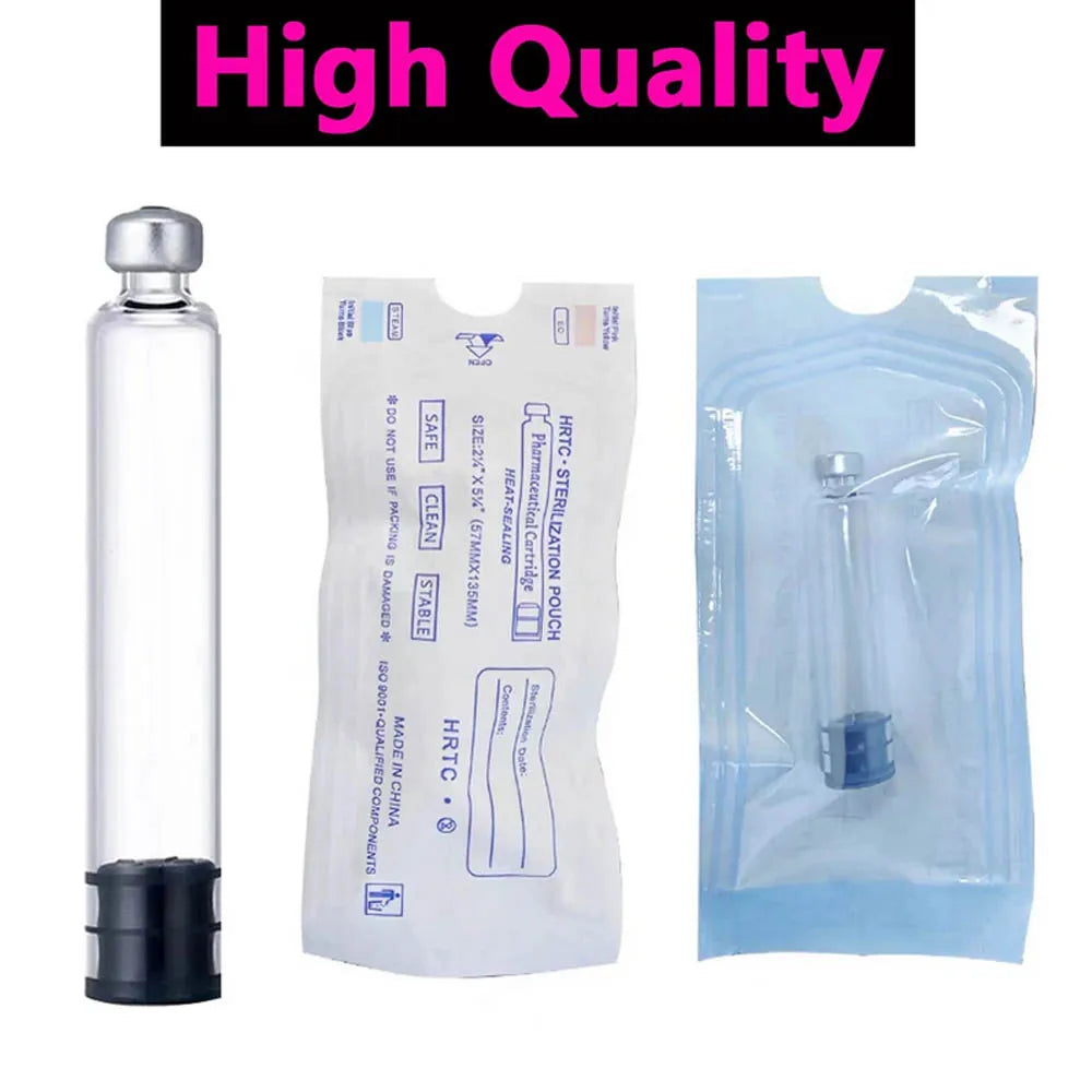 20pcs Empty 3ml Cartridges Individual Packaging Cassette Bottle for Aesthetics Disposable for Insulin Injection Pen