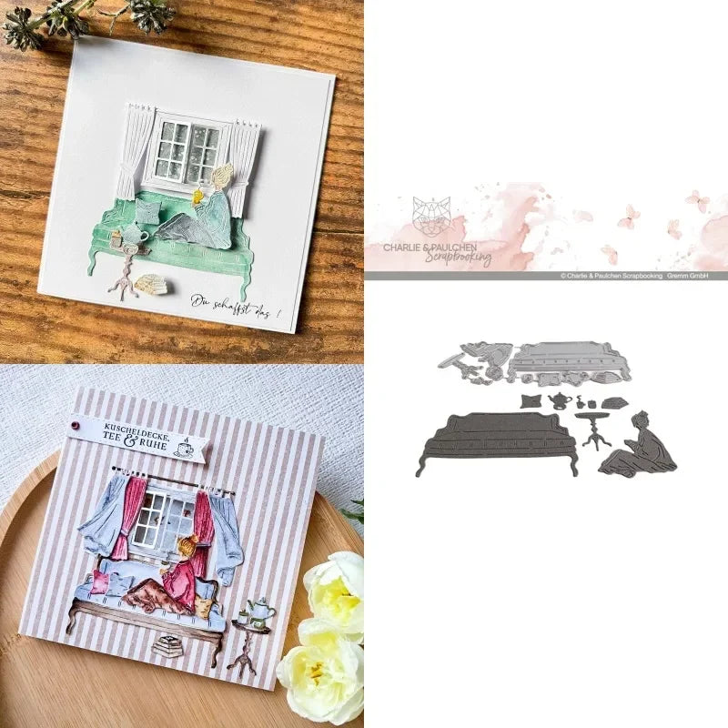 Cozy Blanket Tea & Relaxation Stamps And Dies New Arrival 2026 Scrapbook Diary Decoration Stencil Embossing Template DIY Greet