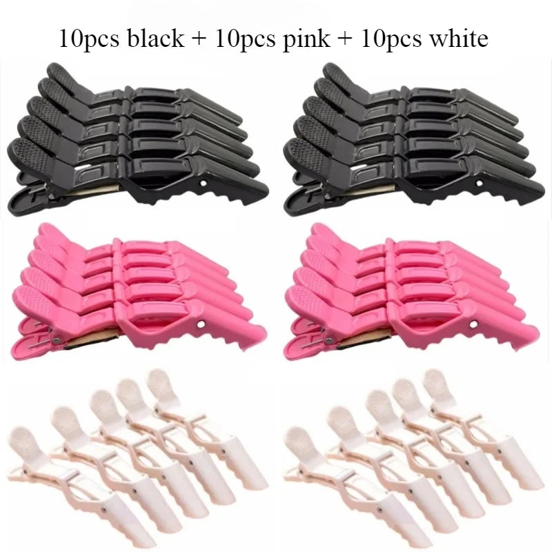 5-30pcs Alligator Hair Clip Plastic Nonslip Hairpin Black Pink Durable Hair Clamp Hairdressing Styling Accessories for 2028
