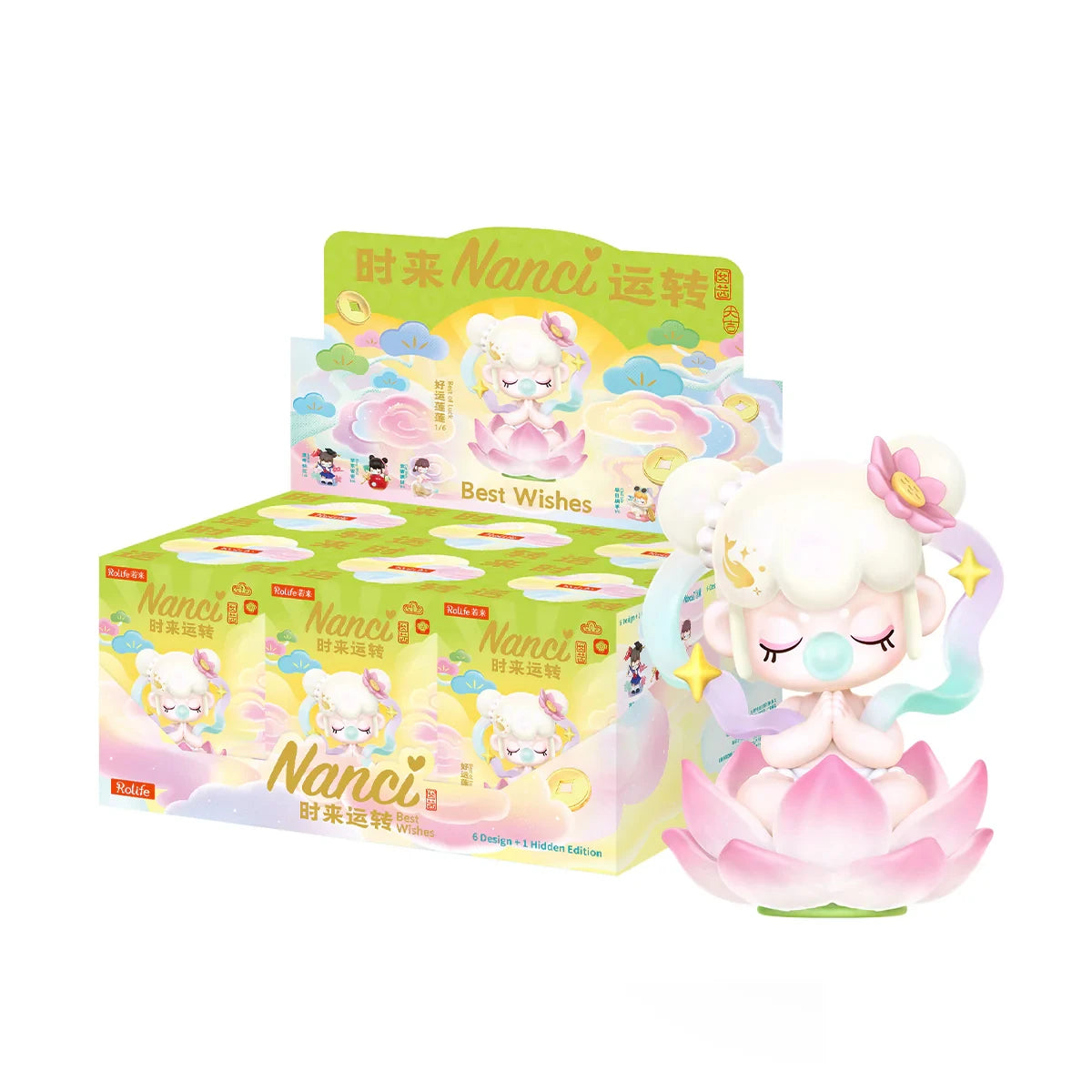 Rolife Nanci Blind Box Nanci's Best Wishes Action Figure Collectible Doll Toys Surprise Box for Kids Friends Adults