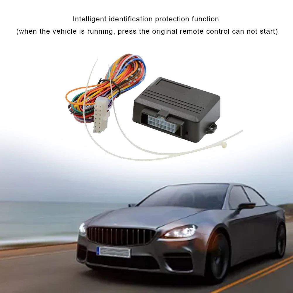 Remote Engine Start Stop with Remote Control Car Starting Module 12V Pre-heating Auto Starter Module Anti-theft Car Accessories