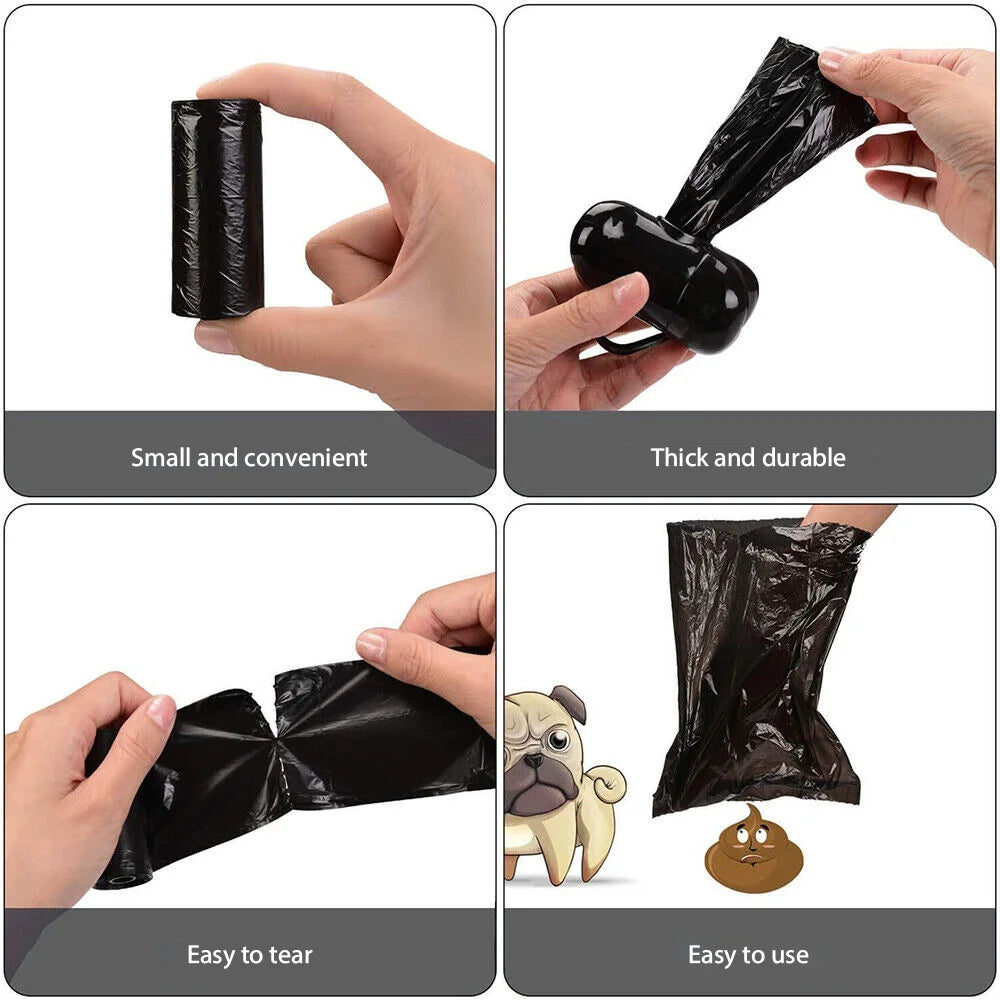 50-100 rollsDog Poo Bags Biodegradable Poop Bags Recycle Leak-Proof Doggy Waste Bags for Cat