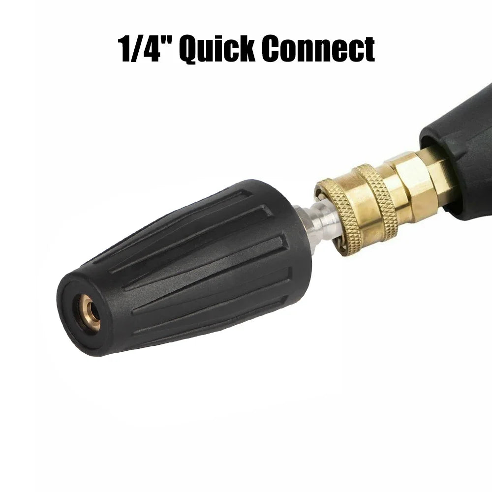 4000PSI 4.0 Gpm Water Gun Car Washer For High Pressure Washer 1/4 Quick Connect Rotating Turbo Nozzle Cleaner Accessory
