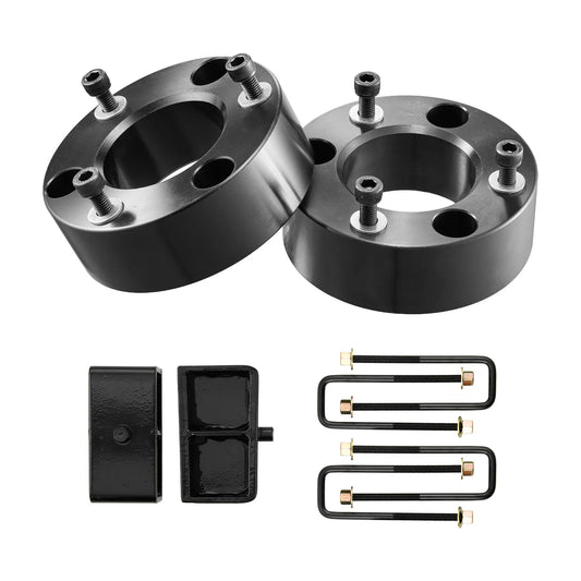 SucceBuy 3 Inch Front and 2Inch Rear Leveling Lift Kit for 2007-2023 Silverado 1500 2WD/4WD with 2 Front Strut Spacers 2 U-Bolts