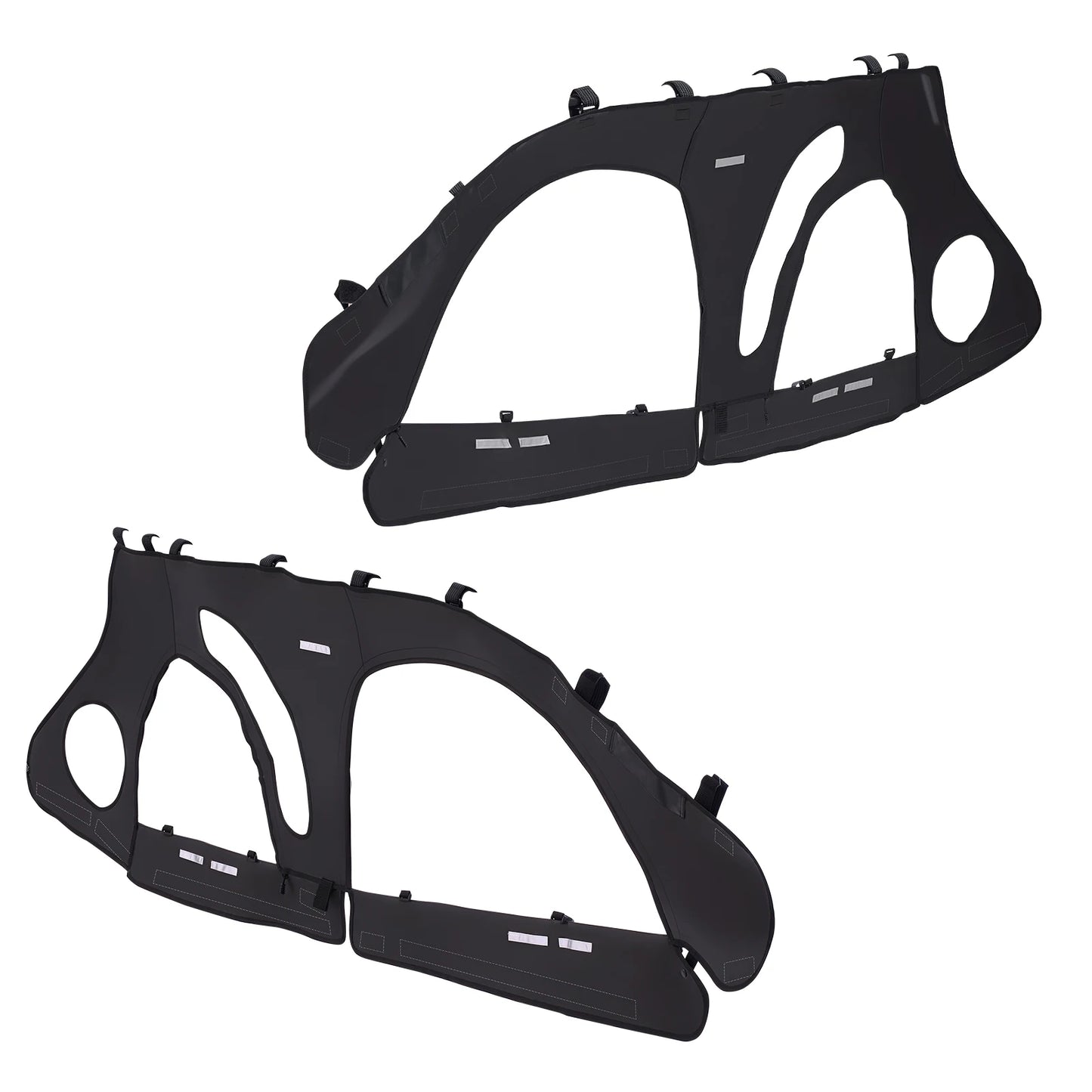 SucceBuy Cab Enclosure Upper Doors Compatible w/Polaris RZR PRO 2020-2024/Polaris RZR Turbo2022-2024 Soft Upper Doors Window Kit